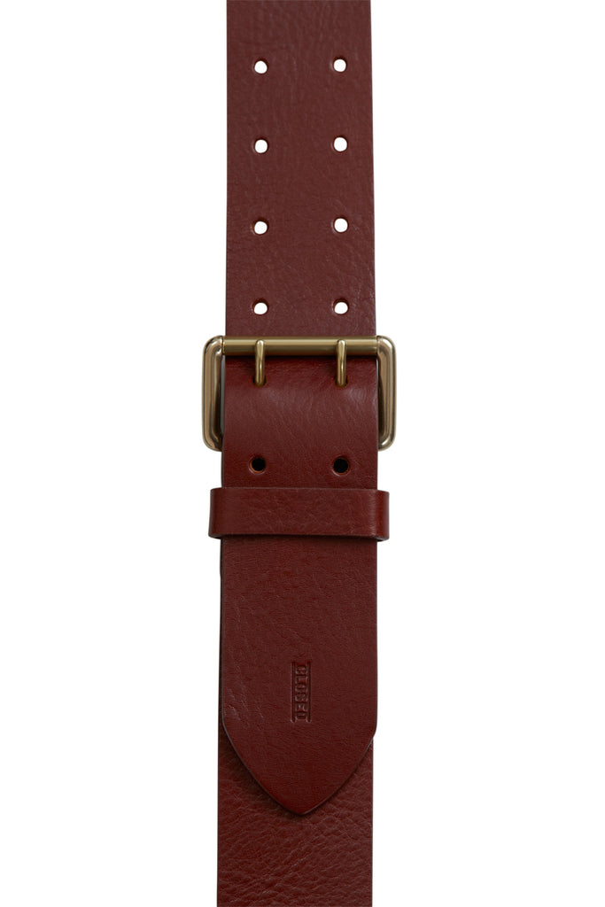 Closed - Ceinture En Cuir - Bordeaux - Femme