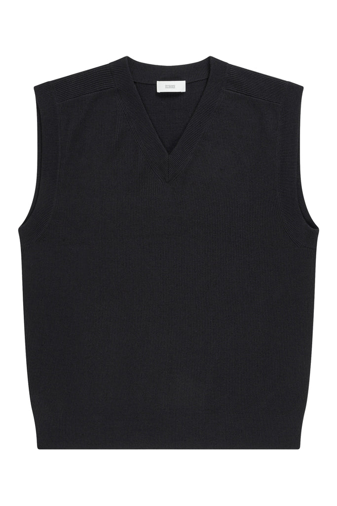 Closed - Pull Sans Manches En Lin Et Coton Biologique - Noir - Homme