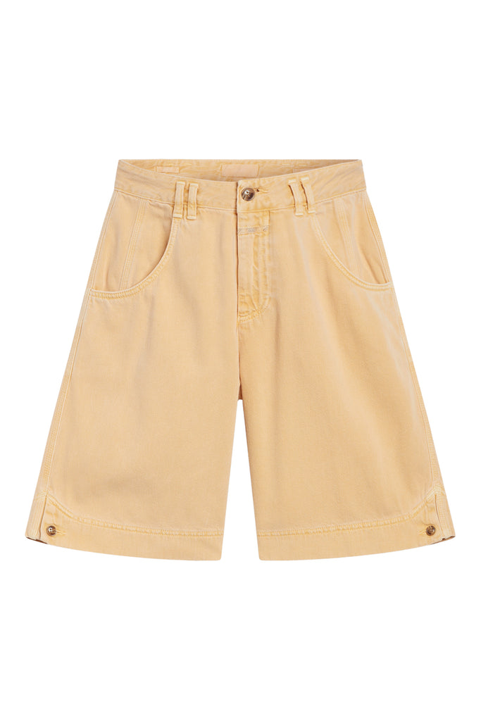 Closed - Bermuda Loose En Coton Biologique - Jaune - Femme
