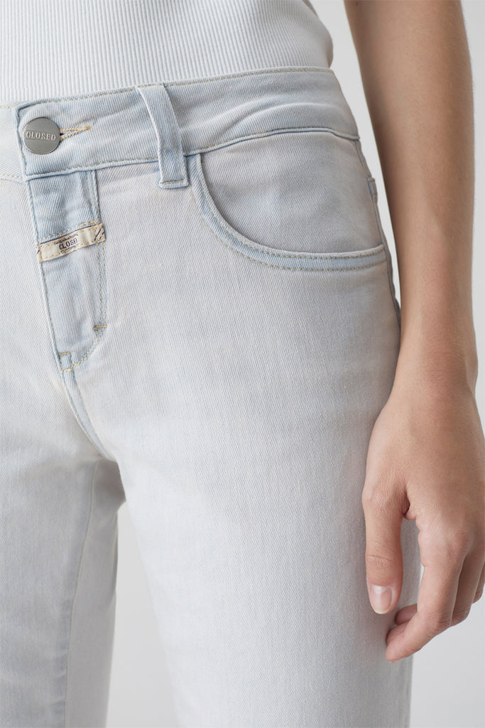 Closed - Pantalon Slim En Coton Biologique - Gris - Femme