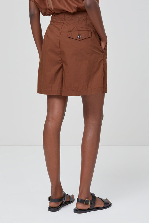 Closed - Short Regular En Coton Biologique - Marron - Femme