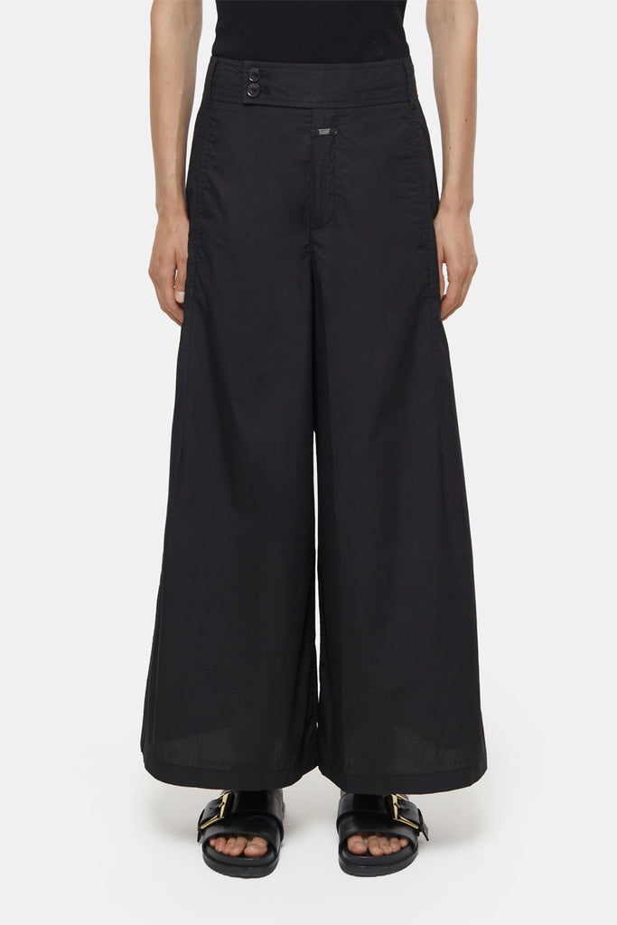 Closed - Pantalon Wide Legs En Coton Biologique - Noir - Femme