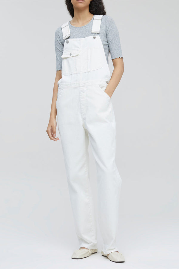 Closed - Salopette Relaxed En Coton Biologique - Ecru - Femme
