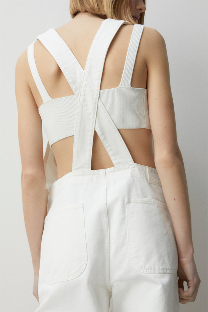 Closed - Salopette Relaxed En Coton Biologique - Ecru - Femme