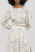 Closed - Blouse En Coton Biologique - Beige Et Écru - Femme