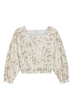 Closed - Blouse En Coton Biologique - Beige Et Écru - Femme