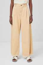 Closed - Jean Wide Legs En Coton Biologique - Beige - Femme