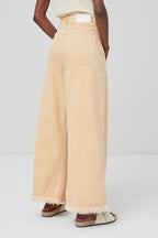 Closed - Jean Wide Legs En Coton Biologique - Beige - Femme