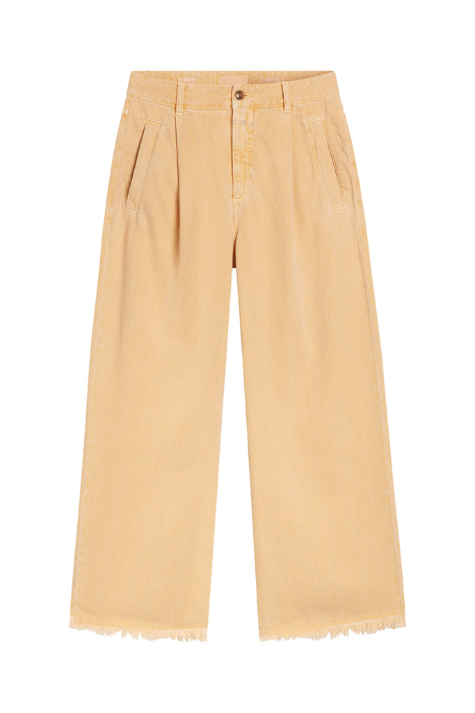 Closed - Jean Wide Legs En Coton Biologique - Beige - Femme