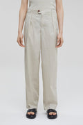Closed - Pantalon Relaxed En Coton Biologique - Beige - Femme