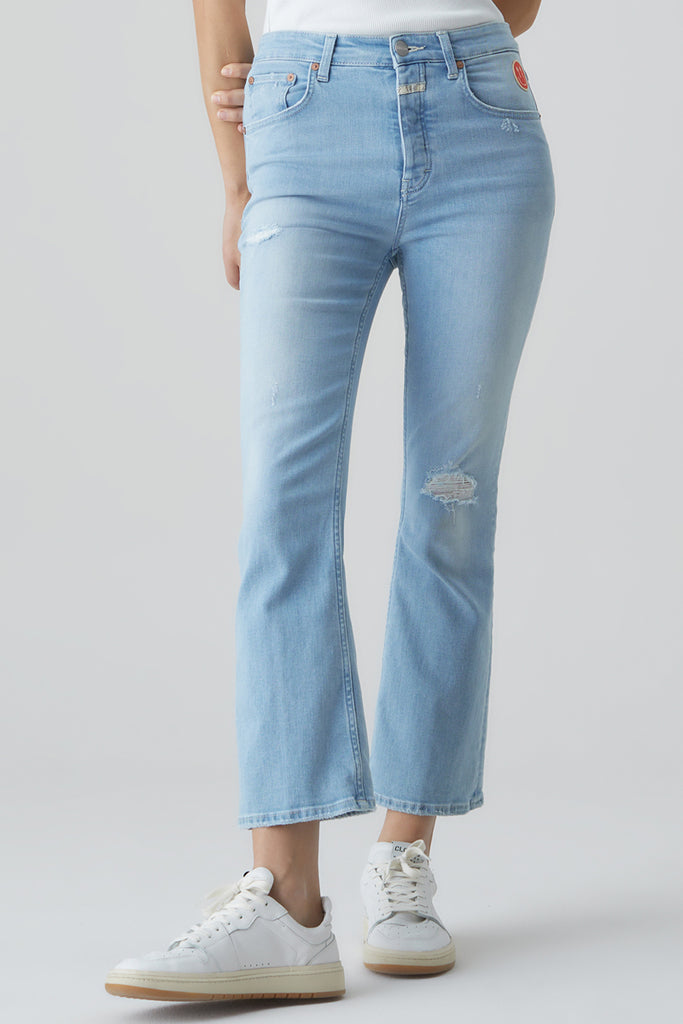 Closed - Jean Skinny En Coton Biologique - Bleu Clair - Femme