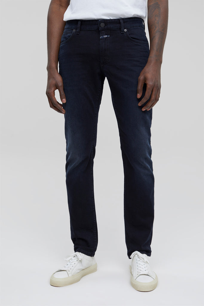 Closed - Jean Slim En Coton Biologique Bleu Foncé - Homme