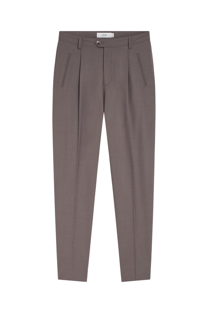 Closed - Pantalon Slim En Laine - Gris - Femme