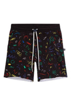 Short Tkid Cutoff Print - Noir