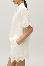 Claudie Pierlot - Chemisier En Lin - Ecru