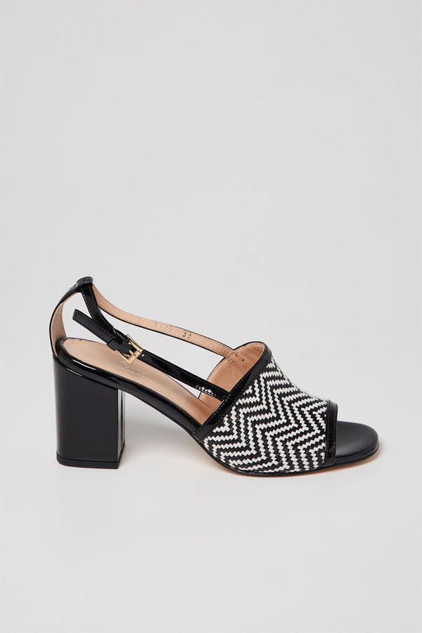 Sandales À Talons En Cuir Verni Vert Citron - Harmont & Blaine - Femme