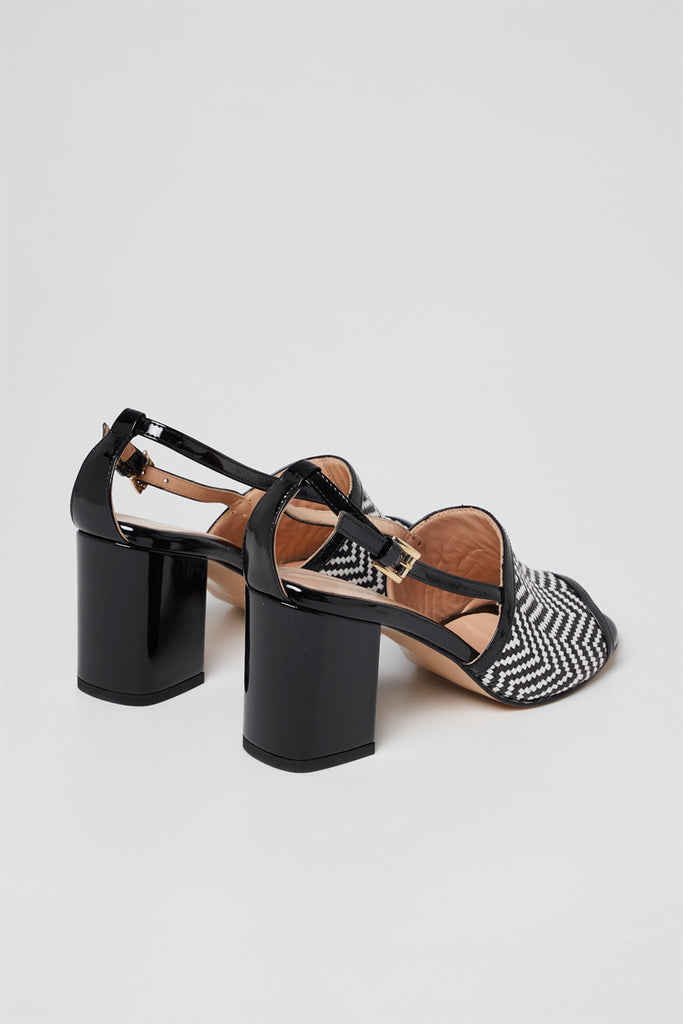 Sandales À Talons En Cuir Verni Vert Citron - Harmont & Blaine - Femme
