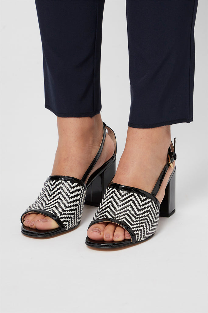 Sandales À Talons En Cuir Verni Vert Citron - Harmont & Blaine - Femme