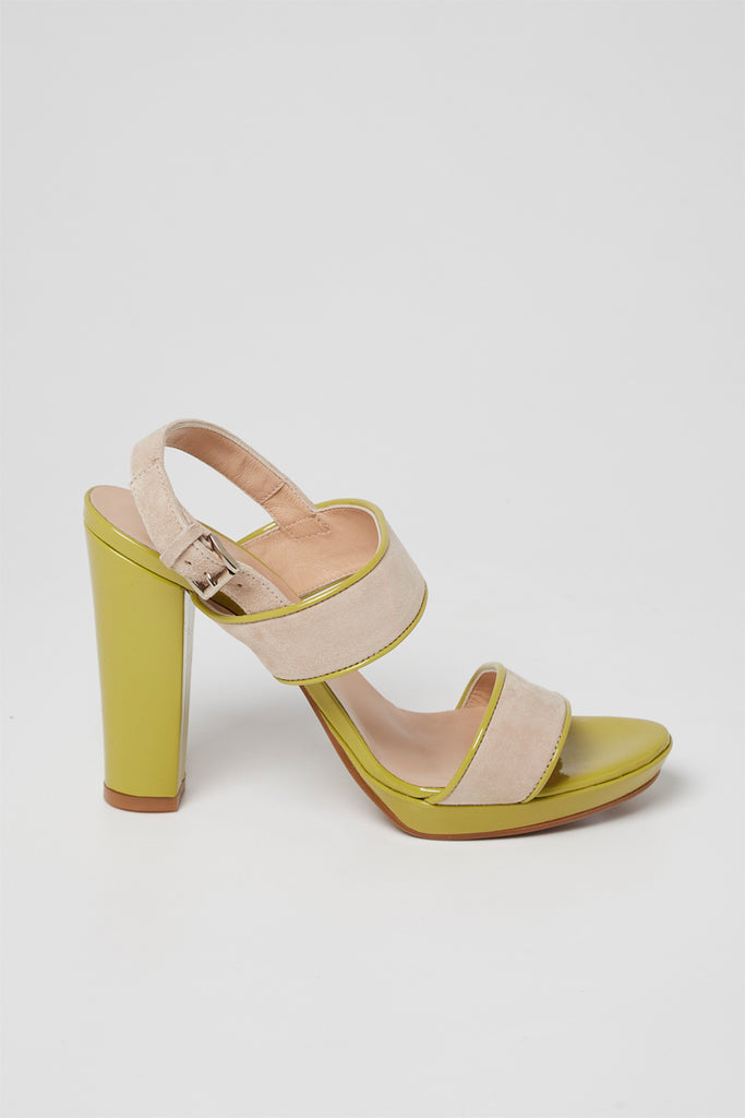 Sandales À Talons En Nubuck Nude - Harmont & Blaine - Femme