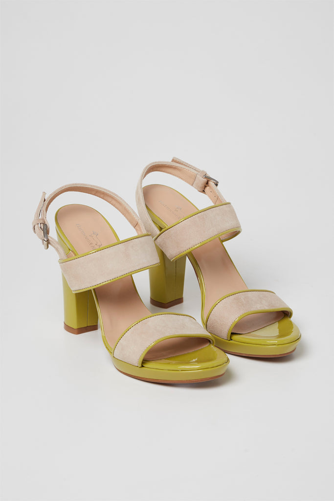 Sandales À Talons En Nubuck Nude - Harmont & Blaine - Femme