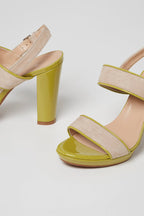 Sandales À Talons En Nubuck Nude - Harmont & Blaine - Femme