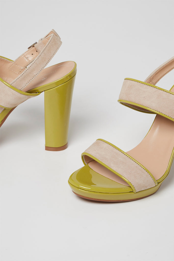Sandales À Talons En Nubuck Nude - Harmont & Blaine - Femme