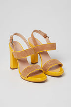 Sandales À Talons En Nubuck Camel - Harmont & Blaine - Femme
