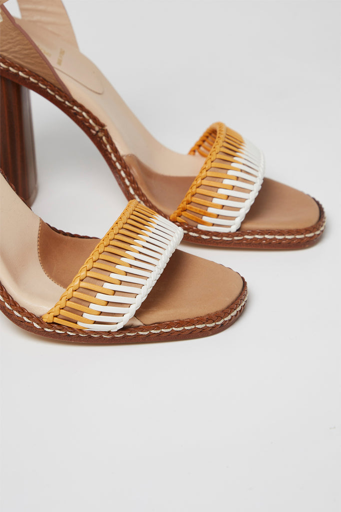 Sandales À Talons En Cuir Camel Et Beige - Harmont & Blaine - Femme