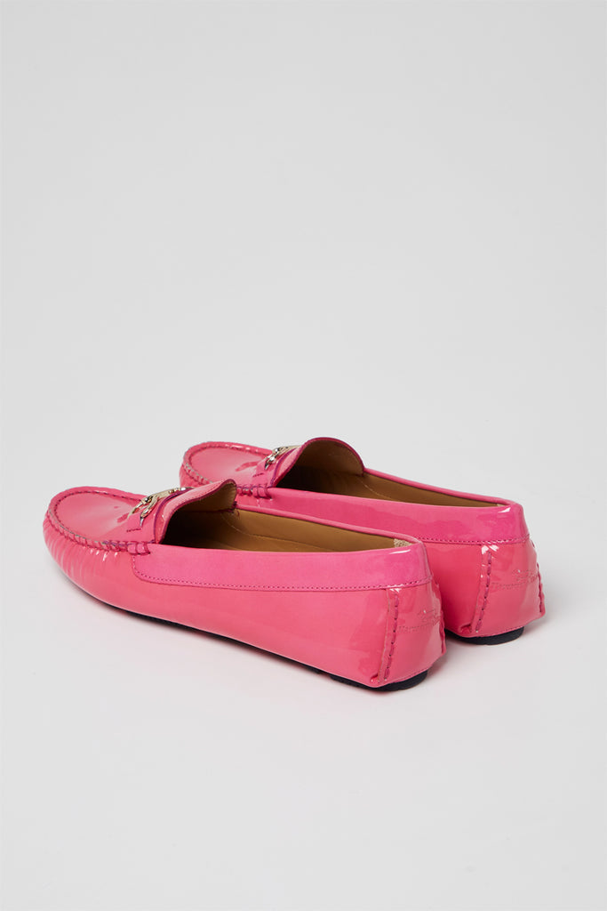 Mocassins En Cuir Verni Fuchsia - Harmont & Blaine - Femme