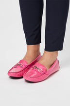 Mocassins En Cuir Verni Fuchsia - Harmont & Blaine - Femme