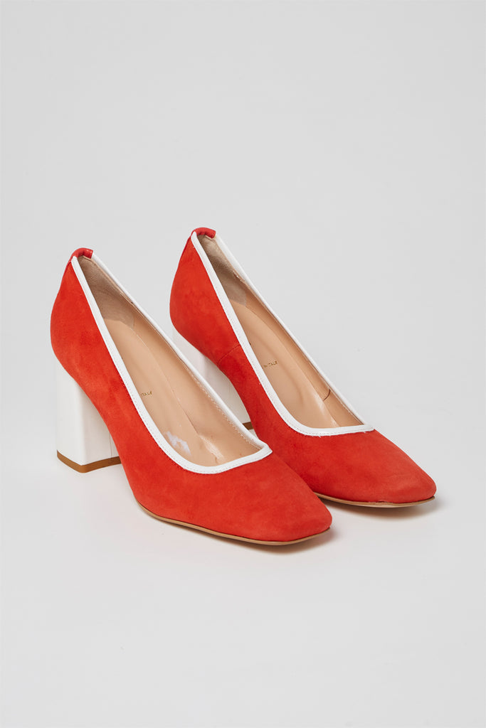 Escarpins En Nubuck Corail - Harmont & Blaine - Femme