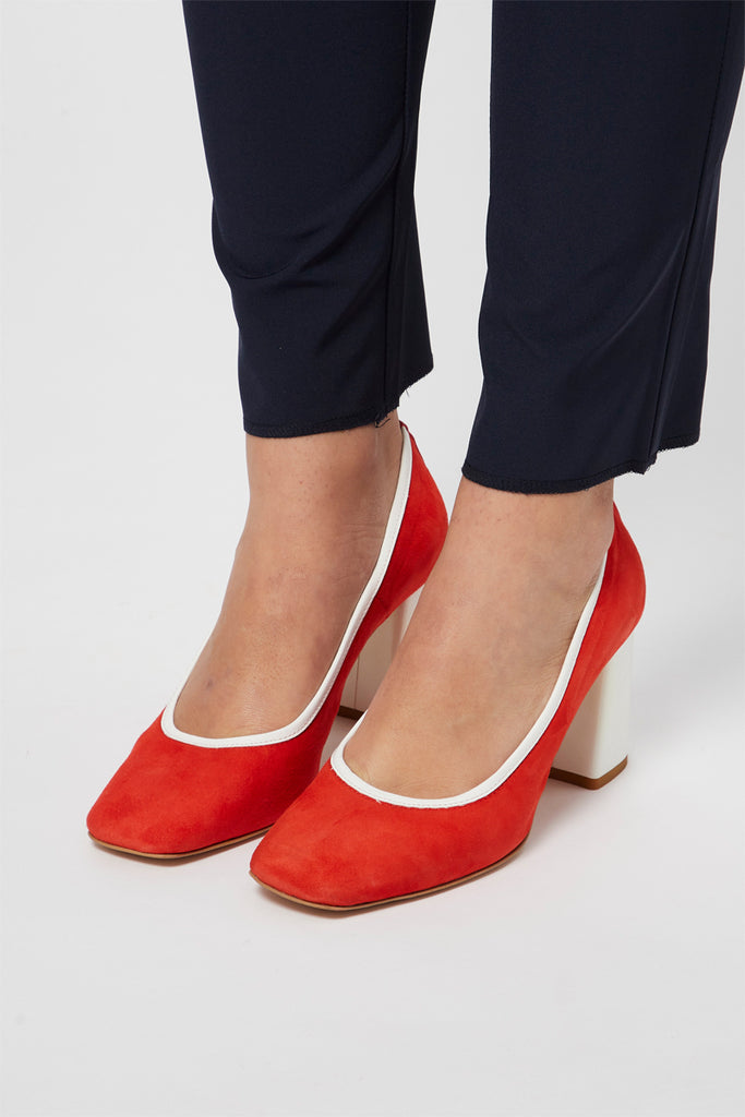 Escarpins En Nubuck Corail - Harmont & Blaine - Femme