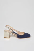 Escarpins En Cuir Bleu Marine - Harmont & Blaine - Femme