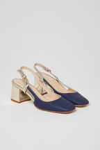 Escarpins En Cuir Bleu Marine - Harmont & Blaine - Femme