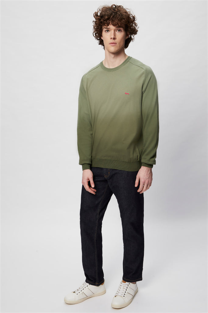 Pull Vert Olive - Harmont & Blaine - Homme