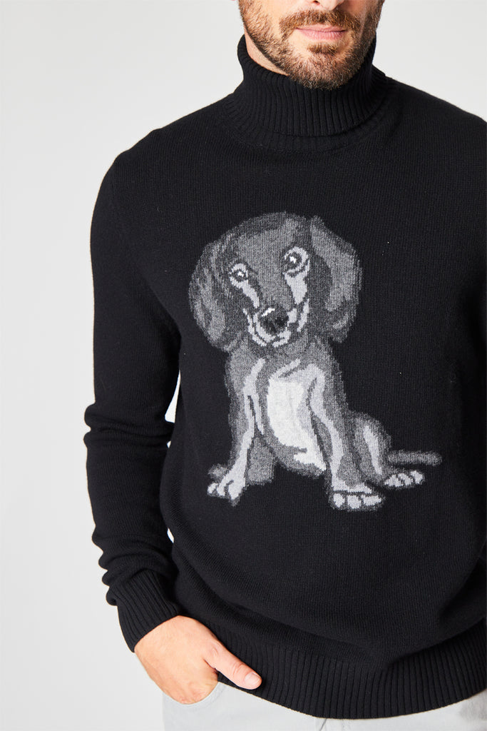 Pull En Laine Et Cachemire Noir - Harmont & Blaine - Homme