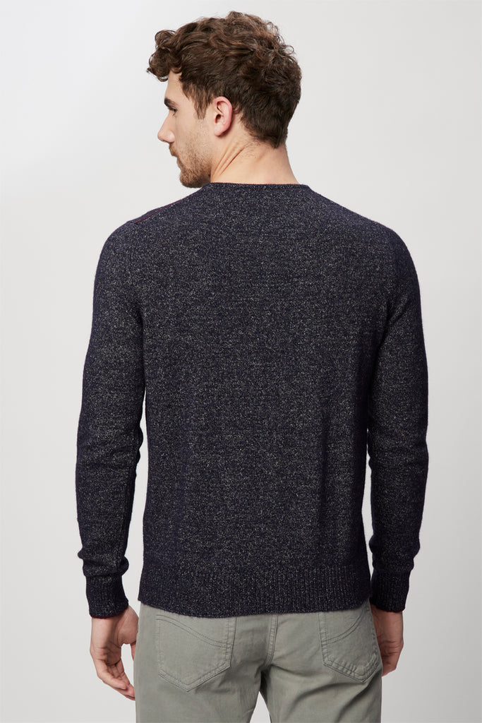 Pull Bleu Marine Chiné - Harmont & Blaine - Homme