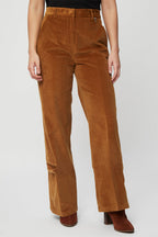 Pantalon Droit En Velours Côtelé Camel - Harmont & Blaine - Femme