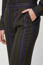 Pantalon Wide Legs Vert Olive - Harmont & Blaine - Femme