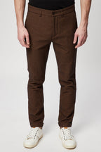 Pantalon Droit En Laine Marron - Harmont & Blaine - Homme