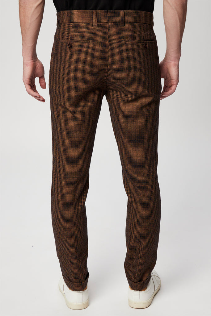 Pantalon Droit En Laine Marron - Harmont & Blaine - Homme