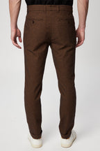 Pantalon Droit En Laine Marron - Harmont & Blaine - Homme