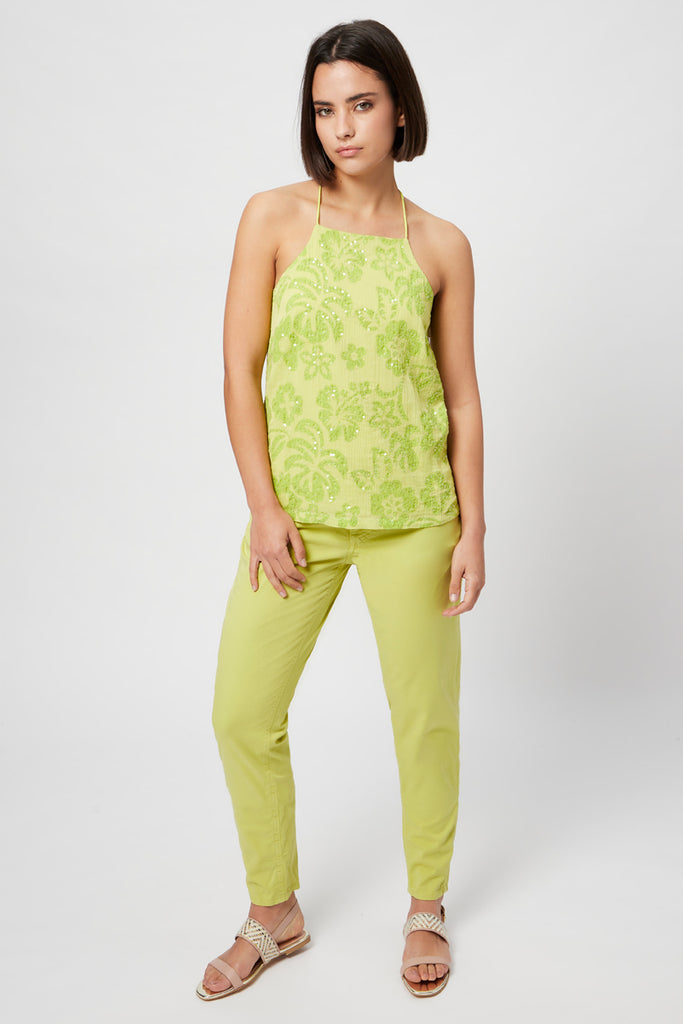 Jean Droit Vert Fluo - Harmont & Blaine - Femme