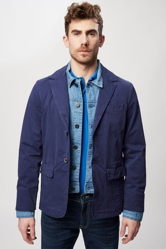 Veste Trompe-L’Œil Bleu - Harmont & Blaine Jeans - Homme