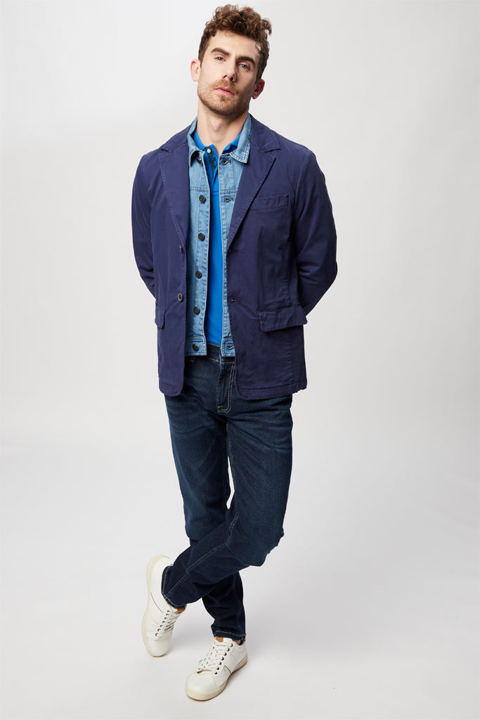 Veste Trompe-L’Œil Bleu - Harmont & Blaine Jeans - Homme