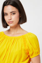 Crop Top Jaune - Harmont & Blaine - Femme