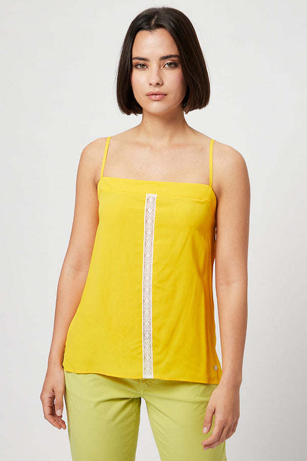 Top En Soie Jaune - Harmont & Blaine - Femme