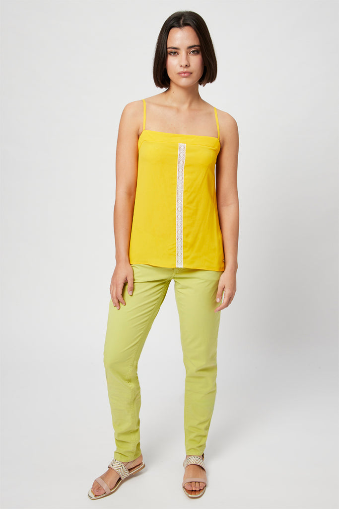 Top En Soie Jaune - Harmont & Blaine - Femme