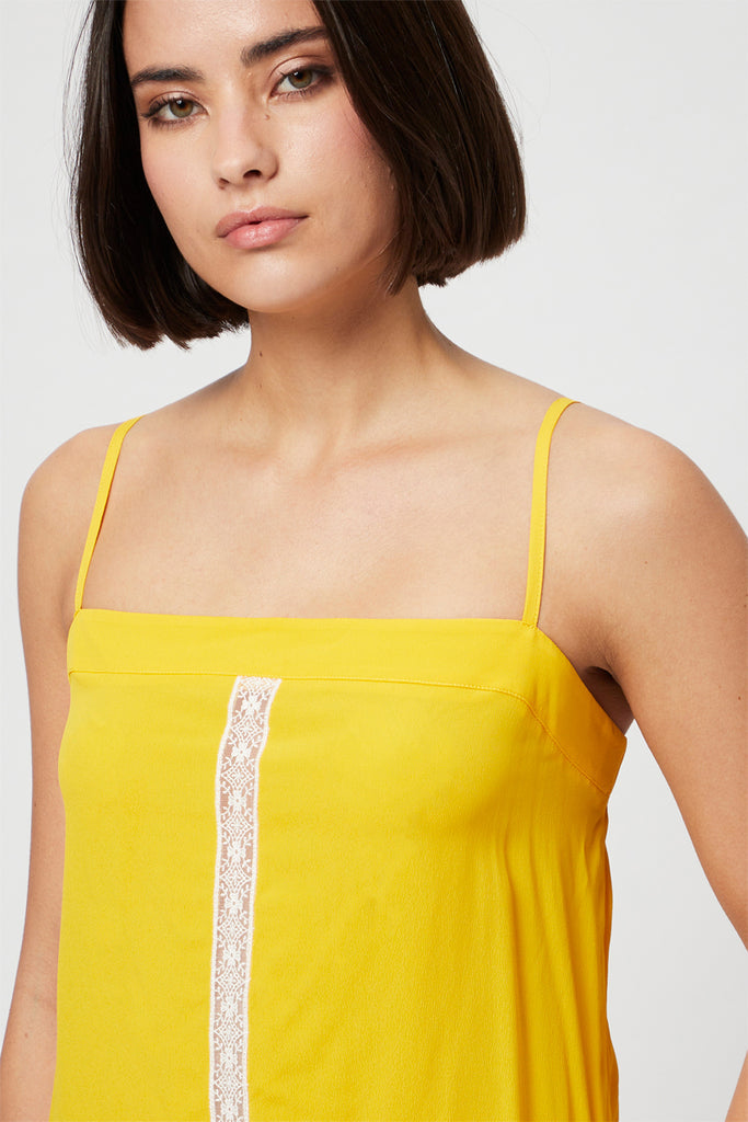 Top En Soie Jaune - Harmont & Blaine - Femme
