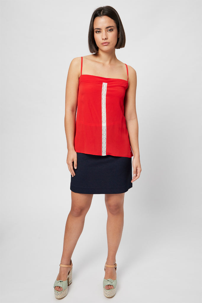 Top En Soie Rouge - Harmont & Blaine - Femme